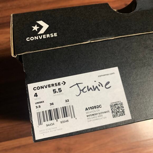 converse weapon leather in low top chive - Picture 4 of 5